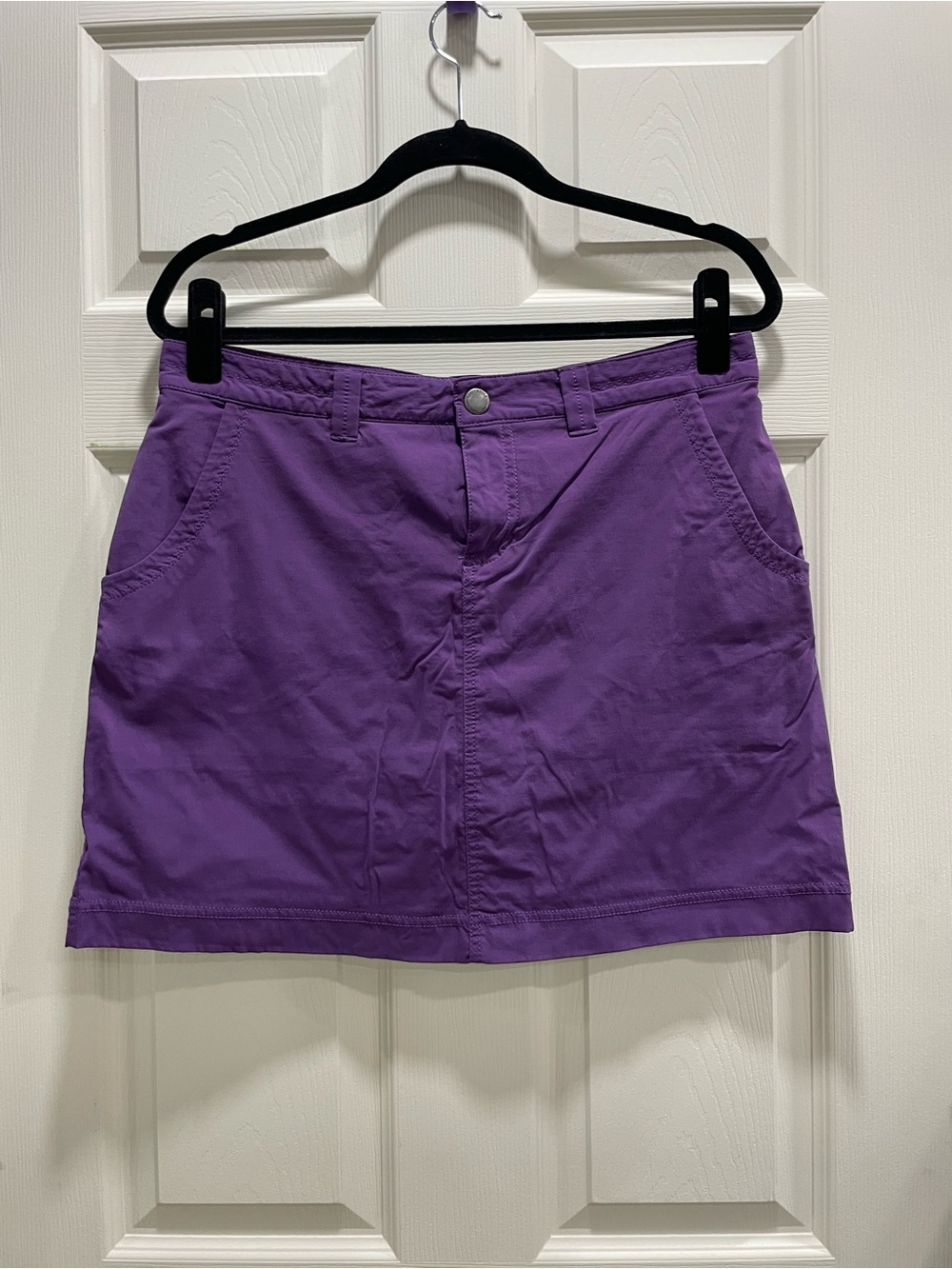 Eddie Bauer Travex Purple Hiking Skort Womens‎ 10 Active Skirt Built-in Shorts